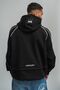 Hoodie mit Logo und Kontrastdetails Stickereien �rmeltasche