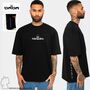 Oversized T-Shirt mit Logo Dropped Shoulder
