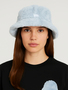 New Era Teddy Bucket Hat himmelblau aus flauschigem Stoff