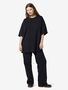 Oversize T-Shirt mit Rundhals und Kurzarm 