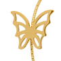 Schmetterling Ohrstecker goldfarben 5 cm