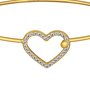 Herz Armreif aus Edelstahl