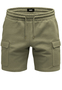 Egomaxx Sweat Shorts mit Cargo Design und Kordelzug