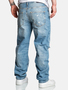 Loose Fit Baggy Jeans mit Used Look - A&S