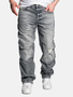 Loose Fit Baggy Jeans mit Used Look - A&S