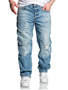 Loose Fit Baggy Jeans mit Used Look - A&S