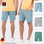 Gestreifte Bermuda Shorts mit Taschen und G�rtelschlaufen