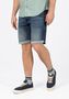 Jeansshorts mit aufgerolltem Saum und f�nf Taschen