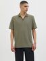 Jack & Jones Gestreiftes Poloshirt mit V-Ausschnitt und Kurzarm