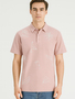 Jack & Jones Feinstrick Poloshirt mit Botanik-Stickerei Kurzarm