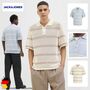 Jack & Jones Feinstrick Poloshirt mit Streifenmuster und Kn�pfen
