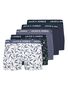 Jack & Jones 5er-Pack Boxershorts mit Bl�ttermuster und elastischem Bund