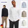 Jack & Jones Langarm-Hemd klassischer Kragen mit Knopfleiste