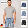 Egomaxx Stretch Denim Cargo Bermuda mit Knopfleiste f�r Herren