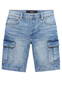 Egomaxx Stretch Denim Cargo Bermuda mit Knopfleiste f�r Herren