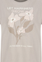 T-Shirt mit Blumenmotiv und inspirierendem Text