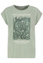 T-Shirt mit Blumenmotiv und inspirierendem Text