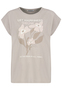 T-Shirt mit Blumenmotiv und inspirierendem Text
