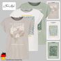 T-Shirt mit Blumenmotiv und inspirierendem Text