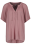 Luftige Viskosebluse mit V-Ausschnitt und Kurzarm