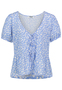Blumentop mit Schn�rung, Kurzarm Offen