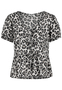 Blumentop mit Schn�rung, Kurzarm Offen