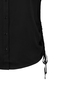 Kurzarmbluse mit Kragen und Schn�rdetails