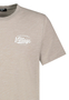 Meliertes T-Shirt mit Rundhals und Print