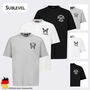 Lockeres Printshirt mit Motiv auf Brust und R�cken f�r deinen Streetstyle