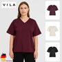 V-Ausschnitt T-Shirt mit kurzen �rmeln 
