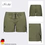 Bermuda Pants mit Kordelzug Stretch Twill Shorts 