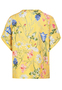 Blumenprint Bluse Leger mit Kn�pfen und Kurzarm