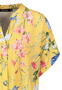 Blumenprint Bluse Leger mit Kn�pfen und Kurzarm