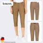 3/4-L�nge Capri Chino Hose mit Taschendetails und Ziern�hten