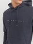 Jack & Jones Bequemer Kapuzenpullover mit dezentem Schriftzug Robust