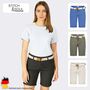 Modische Bermuda Shorts mit Flechtg�rtel und Ges��taschen