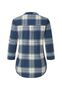 Hemdbluse mit Karomuster und Rundhalsausschnitt