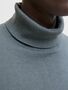 Jack & Jones Rollkragenpullover mit Rippb�ndchen und Logo-Patch