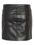 Minirock in Lederoptik mit Rei�verschluss