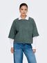 L�ssiger Pullover mit 3/4-�rmeln und Rundhals