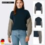 Stylischer Pullover mit Zopfmuster und Stehkragen