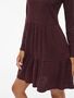 Elegantes Langarm Minikleid mit R�schen
