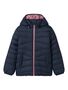 Steppjacke mit Kapuze und Rei�verschluss f�r kalte Tage