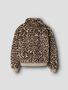 Leo-Print Jacke mit Rei�verschluss und B�ndchen