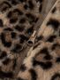 Leo-Print Jacke mit Rei�verschluss und B�ndchen
