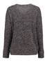 Weicher Strickpullover mit Rundhals und gerippten B�ndchen