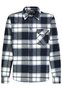 Kariertes Langarmhemd mit Brusttasche und Druckkn�pfen