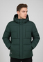 Wattierte Outdoorjacke mit Kapuze und mehreren Taschen
