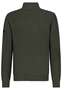 Bequemer Strickpullover mit Knopfleiste und Stehkragen
