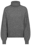 Rollkragenpullover mit gerippten B�ndchen und weitem Schnitt